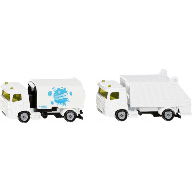 SIKU Kommunal Set Kehrmaschine und Müllwagen