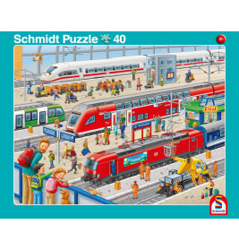 Puzzle 2erSEt Hafen/Bahnsteig 24/40Teile