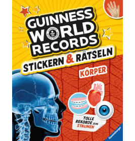 Ravensburger 48026 Guinness World Records: Stickern & Rätseln - Körper