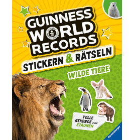 Ravensburger 48029 Guinness World Records: Stickern & Rätseln - Wilde Tiere