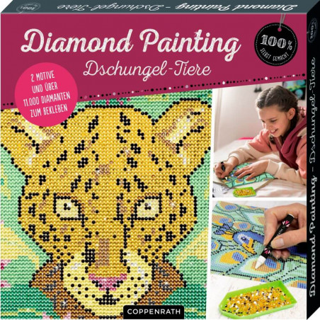 Diamond Painting Dschungel-Tiere (100% s.g.)