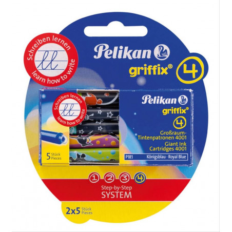 Tintenpatr.Griffix sort.P1R/5/2B 4001 Tinte,Blister,2x5 Etuis