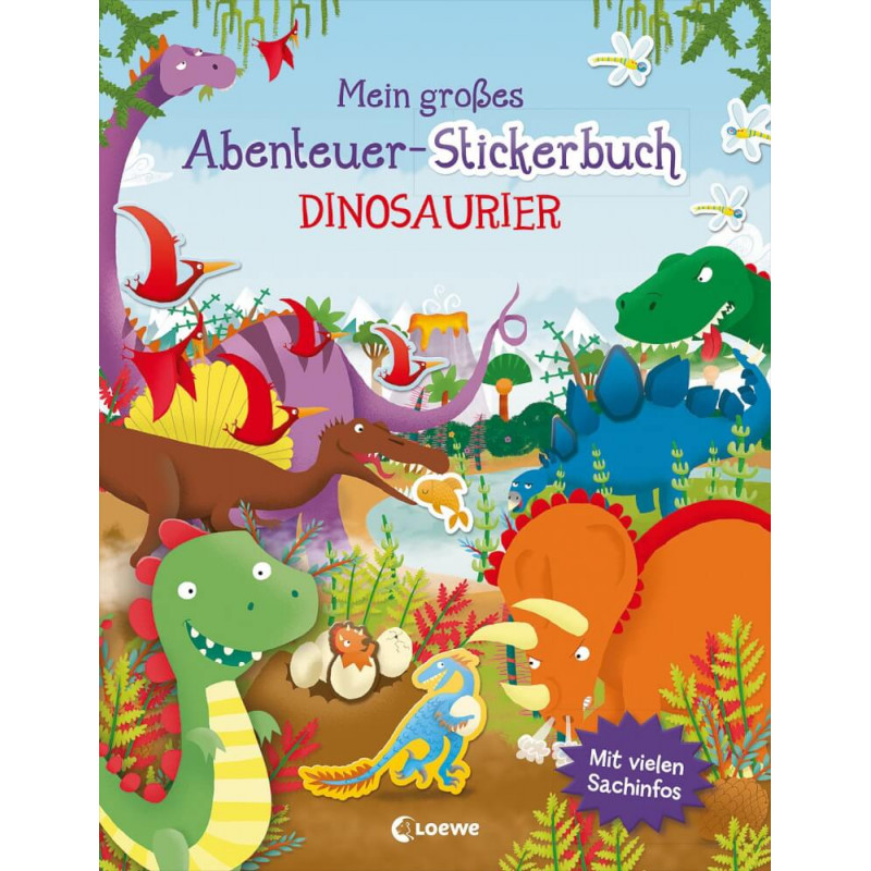 Mein großes Abenteuer-Stickerbuch - Dinosaurier