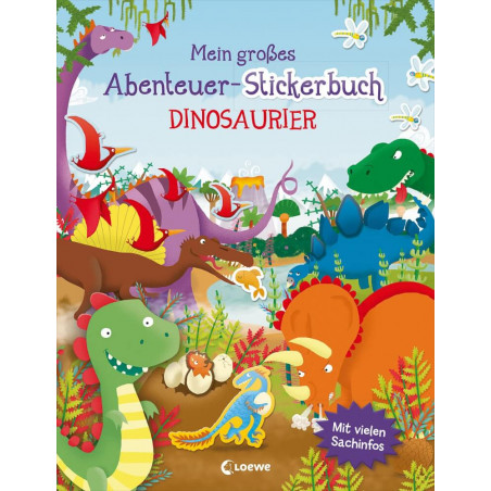 Mein großes Abenteuer-Stickerbuch - Dinosaurier