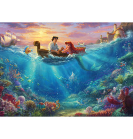 Schmidt Spiele 59927 Puzzle Thomas Kinkade Disney, Arielle 500 Teile