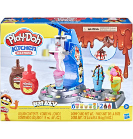 Hasbro E66885L2 Play-Doh Drizzy Eismaschine mit Toppings