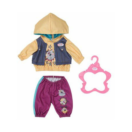 Zapf BABY born Outfit mit Hoody 43cm