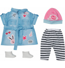Zapf BABY born Deluxe Jeans Kleid 43cm