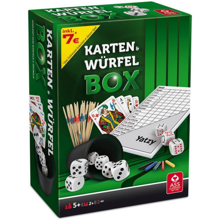 ASS Würfel- und Kartenbox. Spielesammlung