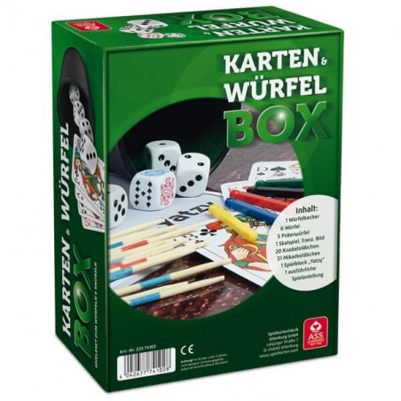 ASS Würfel- und Kartenbox. Spielesammlung