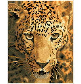 DIAMOND DOTZ® Original Diamond Painting ''Jaguar Prowl 27,5 x 35,5 cm 11.808 Diamant Mosaiksteine Kr