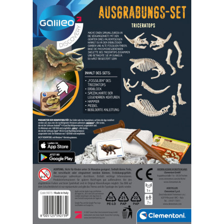 Clementoni Ausgrabungs-Set Triceratops