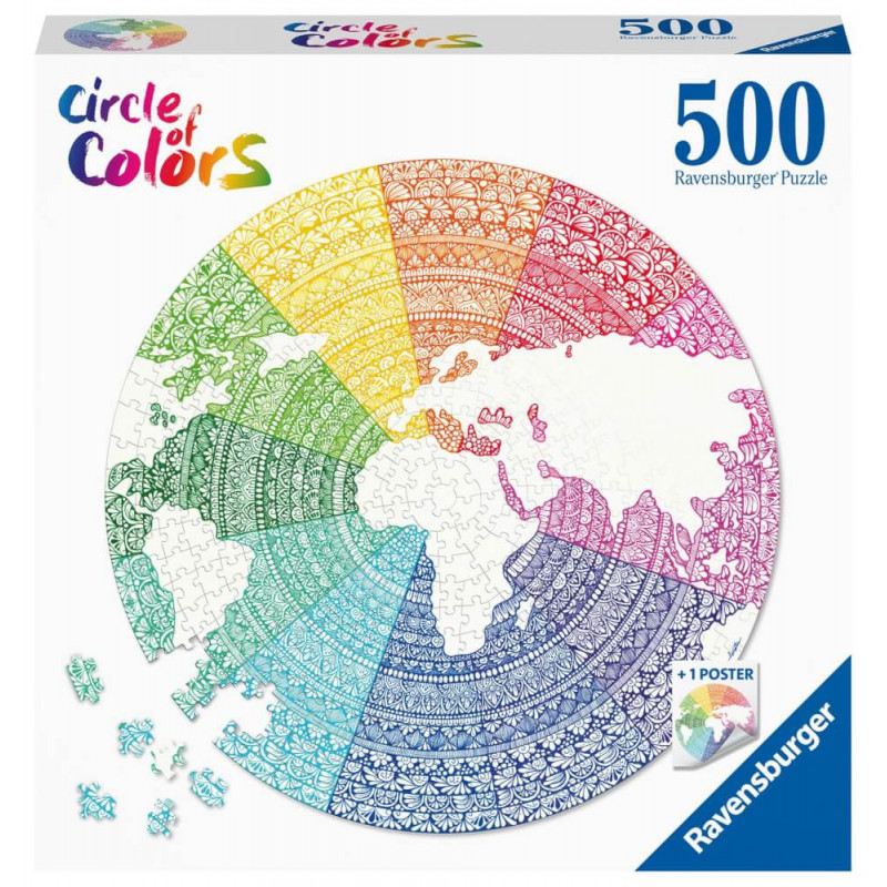 Ravensburger Puzzle 17168 Circle of Colors - Mandala 500 Teile Puzzle