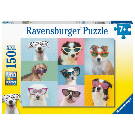 Ravensburger Kinderpuzzle 13288 - Witzige Hunde - 150 Teile Puzzle für Kinder ab 7 Jahren