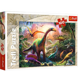 Puzzle 100 Teile - Welt der Dinosaurier