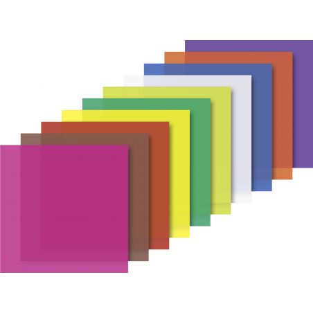 Faltblätter transparent 20x20 sort Faltblätter transparent 20x20 sort