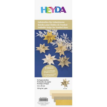 Faltstreifen, gold, 96 Stück Faltstreifen, gold, 96 Stück