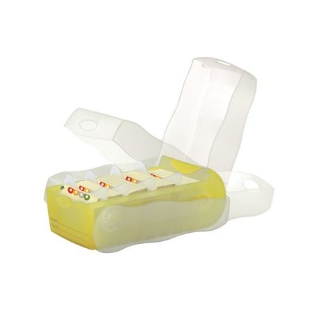 KARTEIBOX CROCO A7, transluzent gelb KARTEIBOX CROCO A7, transluzent gelb