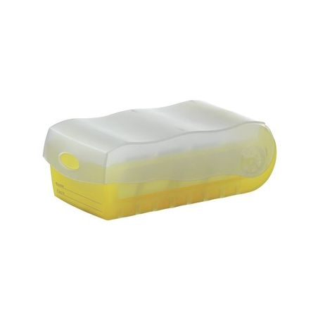 KARTEIBOX CROCO A7, transluzent gelb KARTEIBOX CROCO A7, transluzent gelb