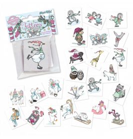 TapirElla Mini-Tattoo-Set, Weihnachten 4 tlg