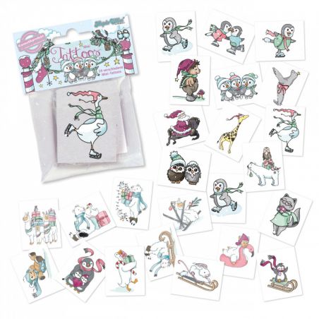 TapirElla Mini-Tattoo-Set, Weihnachten 4 tlg