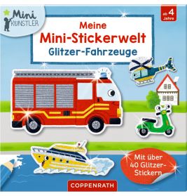 Meine Mini-Stickerwelt: Glitzer-Fahrzeuge