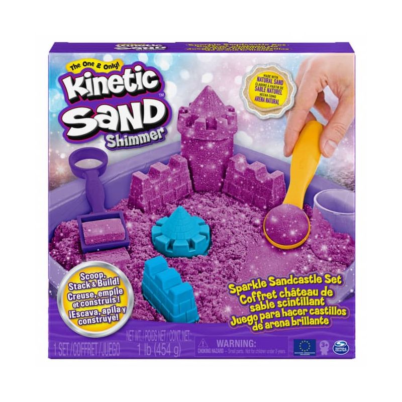 Kinetic Sand Box Set Shimmer Lila