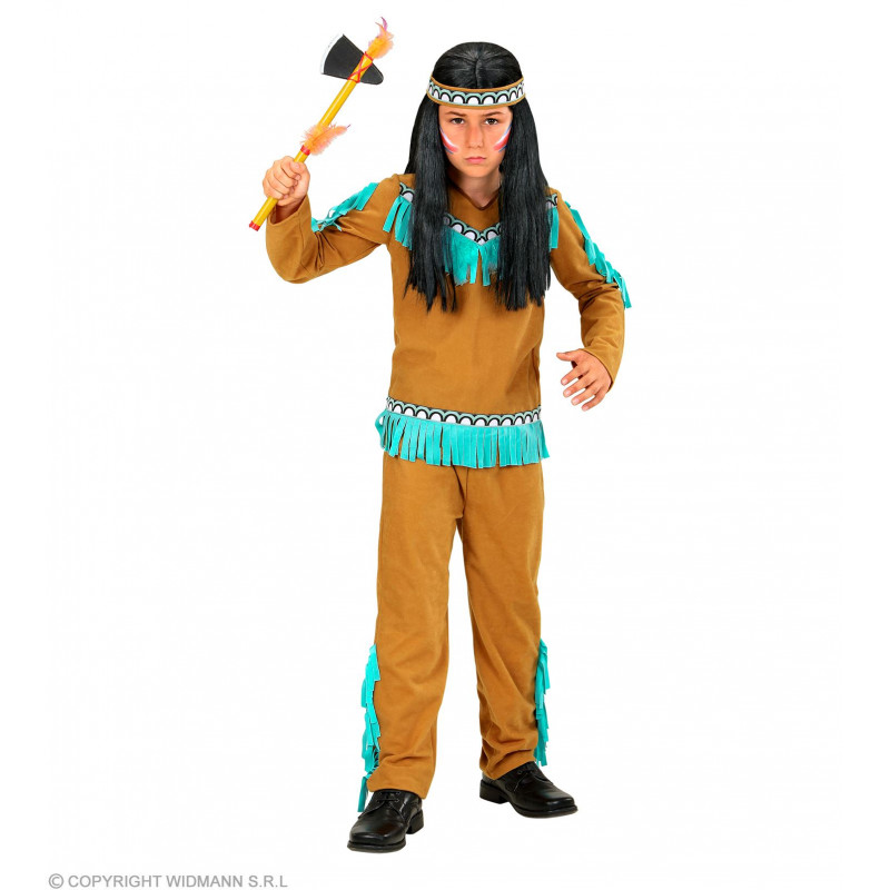 INDIAN BOY (Coat, Hose, Stirnband) (128 cm / 5-7 Years)