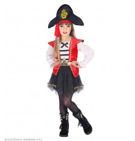 PIRATENKAPITÄN (Kleid mit Tutu, Hut mit Bandana)