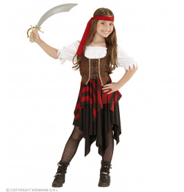 Piratin(Kleid, Korsett, Kopfband)