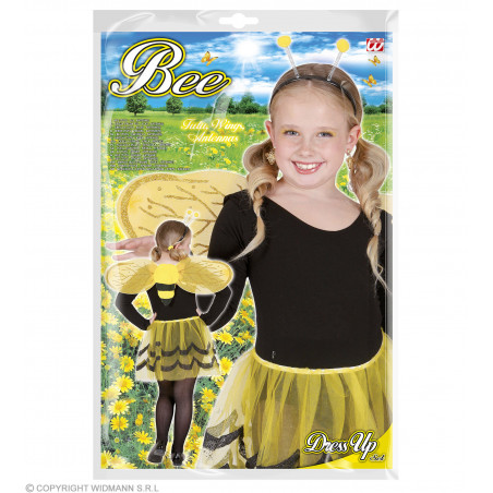 BIENE Dress-up Set (Tutu, Flügel, Antennen)