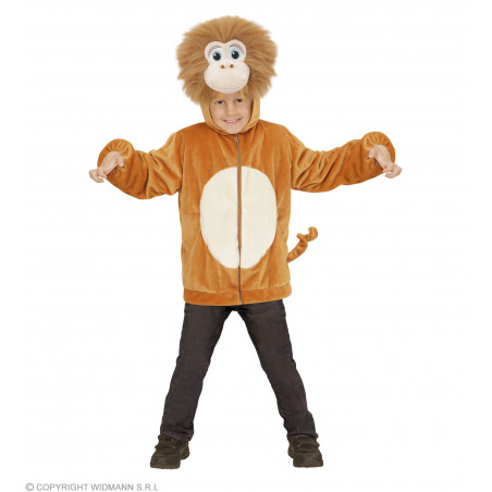 AFFE PLÜSCH (Jacke mit Kapuze und Maske) (104 cm / 2-3 Years)