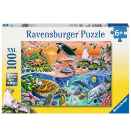 Ravensburger 10681 Puzzle Bunter Ozean 100 Teile