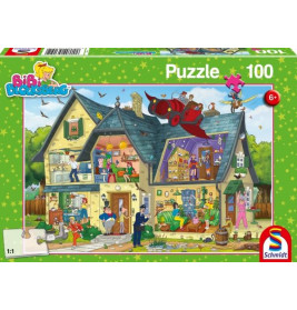 Schmidt Spiele Puzzle Bibi Blocksberg, Bei Blocksbergs ist was los! 100 Teile