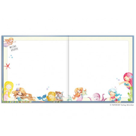 Kindergartenfreunde – MEERJUNGFRAU: ein Album für meine ersten Freunde (Freundebuch Kindergarten 3 J