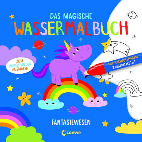 Das magische Wassermalbuch - Fantasiewesen