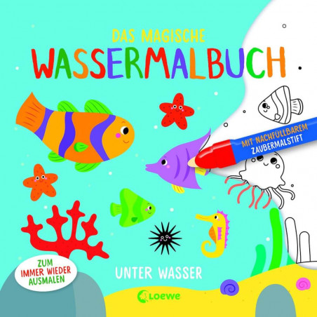 Das magische Wassermalbuch - Unter Wasser