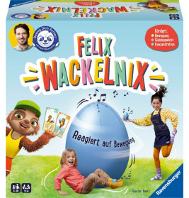 Ravensburger 20931 - Felix Wackelnix – ein schlaues Bewegungsspiel für 1 bis 6 Kinder ab 5 Jahren –