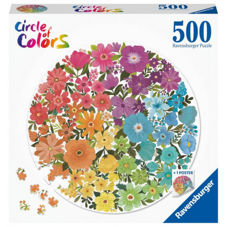 Ravensburger Puzzle 17167 Circle of Colors - Flowers 500 Teile Puzzle