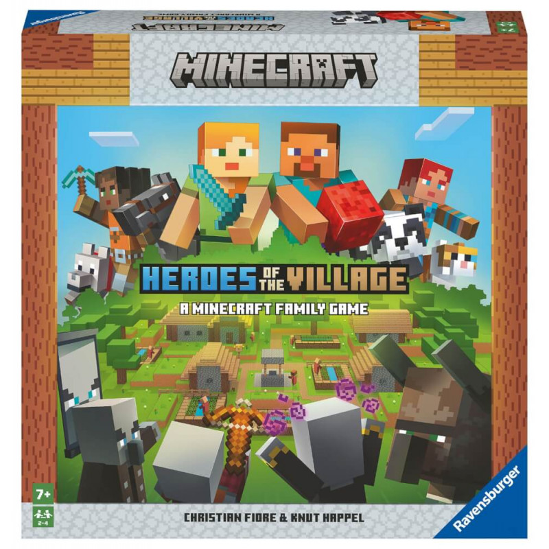 Ravensburger 20914 Minecraft Heroes of the Village – Kooperatives Familienspiel für 2-4 Spieler ab 7