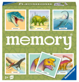 Ravensburger memory® Dinosaurier - 20924 - der Spieleklassiker für Dino-Fans, Merkspiel für 2-8 Spie