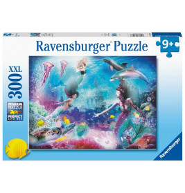 Ravensburger Kinderpuzzle 13296 - Im Reich der Meerjungfrauen - 300 Teile Puzzle für Kinder ab 9 Jah