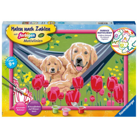 Ravensburger Malen nach Zahlen 20164 - Kuschelpause – Kinder ab 9 Jahren