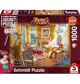 Schmidt Spiele 59975 Salon des Orchideenanwesens, JUNE'S JOURNEY Puzzle 1.000 Teile