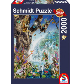Schmidt Spiele 57386 Im Tal der Wasserfeen, Puzzle 2.000 Teile
