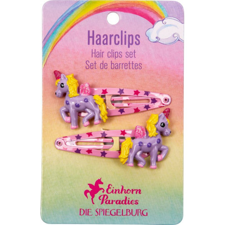 Haarclips Einhorn - Einhorn-Paradies, sortiert (1 Stück)