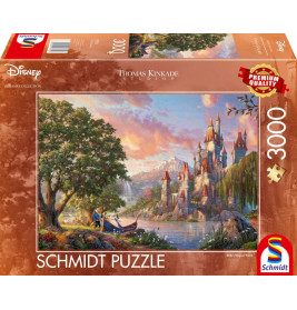 Schmidt Spiele 57372 Disney, Belle's Magical World (AT), Thomas Kinkade Puzzle 1.000 Teile - DISNEY