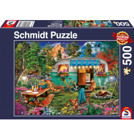 Schmidt Spiele 57379 Camper-Romantik, Puzzle 500 Teile