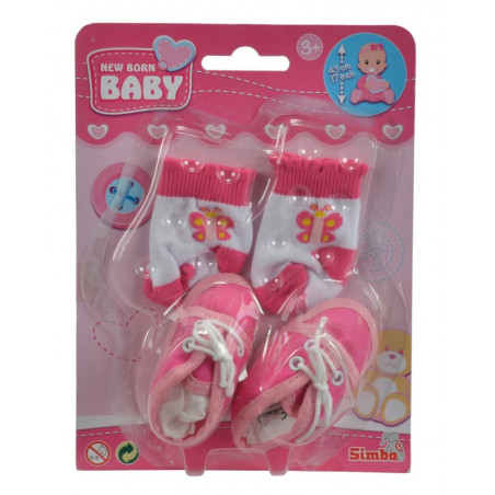 New Born Baby Schuhe und Socken, 4-sortiert