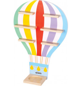 SpielMaus Holz Hörspielbox + Figuren Regal Heißluftballon